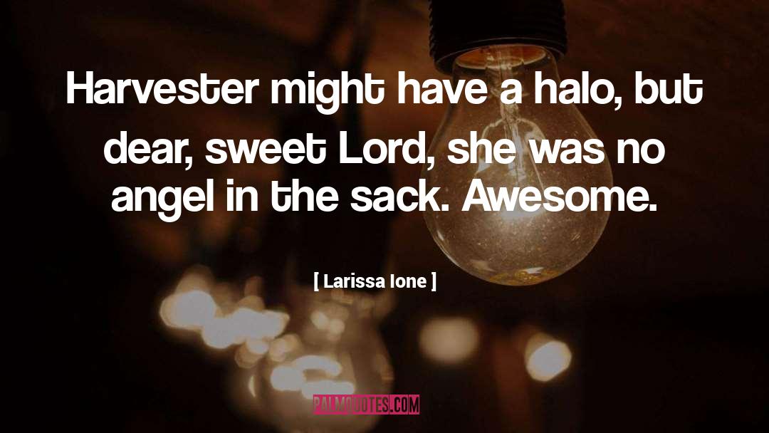 Awesome Kisses quotes by Larissa Ione