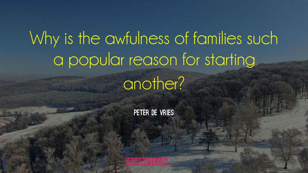 Awfulness quotes by Peter De Vries