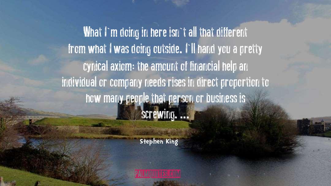 Axiom quotes by Stephen King