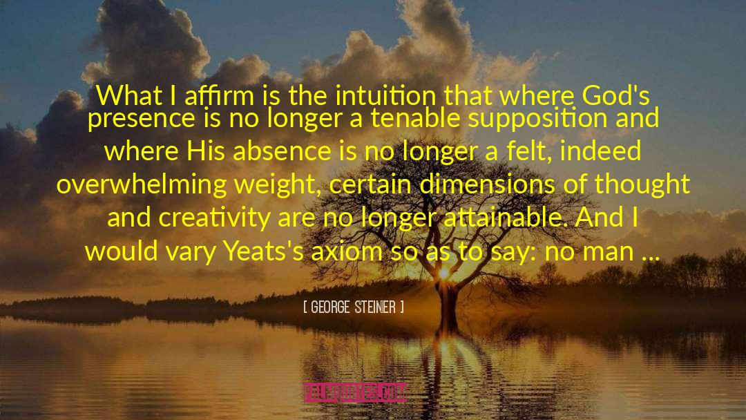 Axiom quotes by George Steiner
