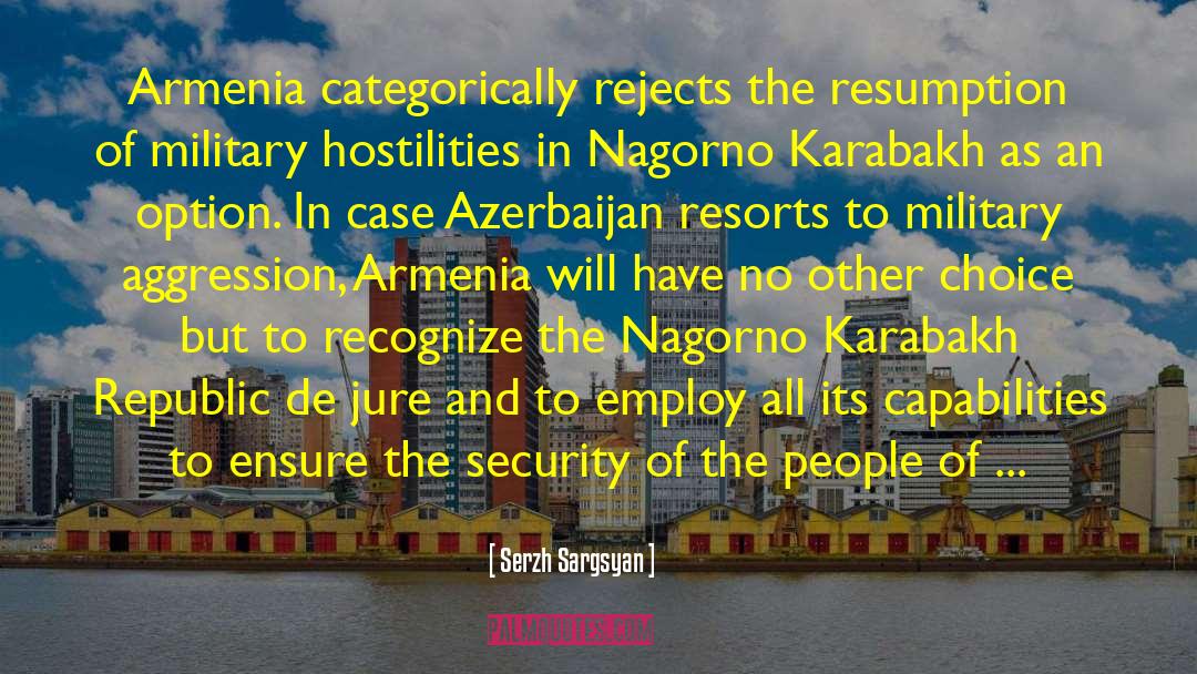 Azerbaijan quotes by Serzh Sargsyan