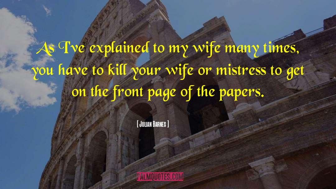 Azubah Wife quotes by Julian Barnes