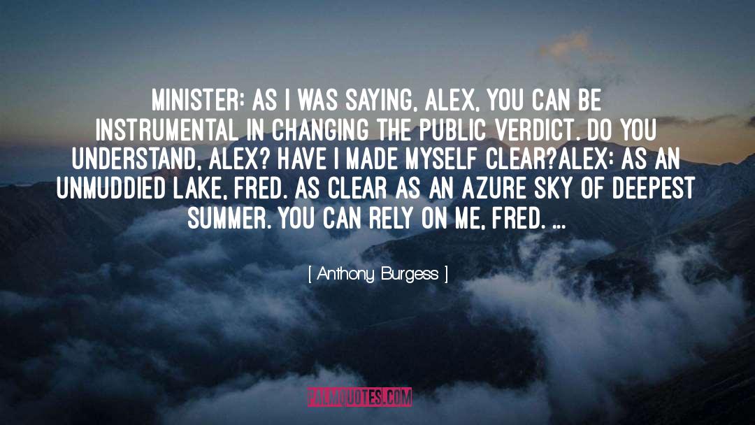 Azure quotes by Anthony Burgess