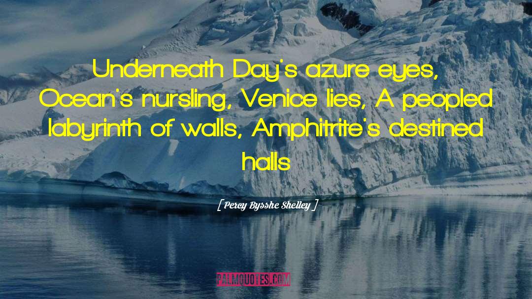 Azure quotes by Percy Bysshe Shelley