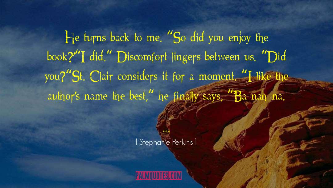 Ba quotes by Stephanie Perkins