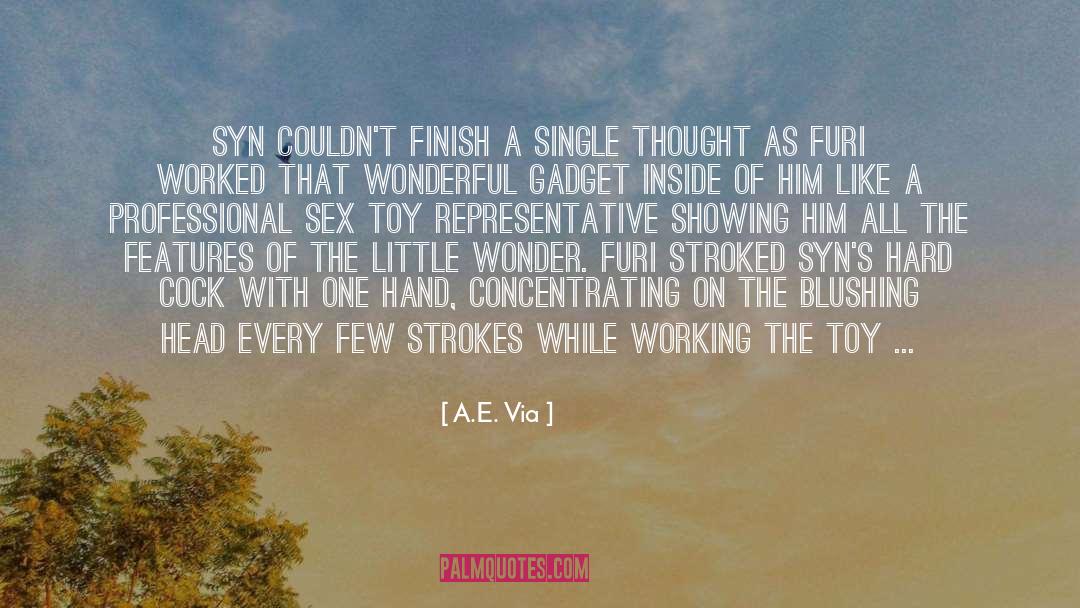 Babbling quotes by A.E. Via