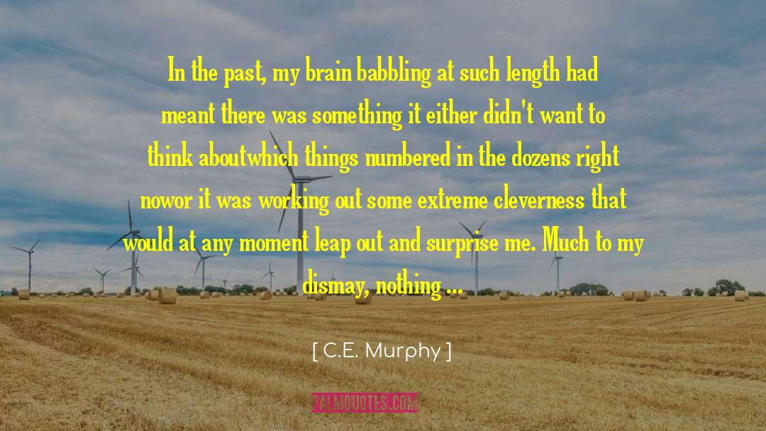 Babbling quotes by C.E. Murphy