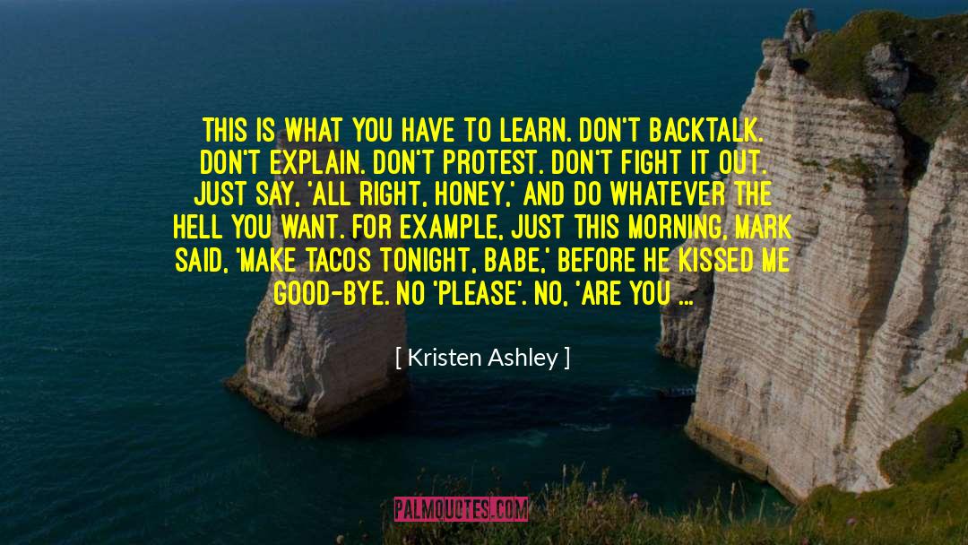 Babe quotes by Kristen Ashley