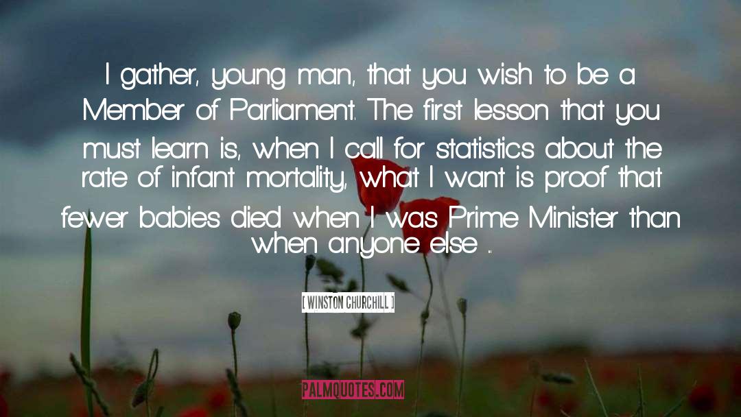 Babies Statistics Humor quotes by Winston Churchill