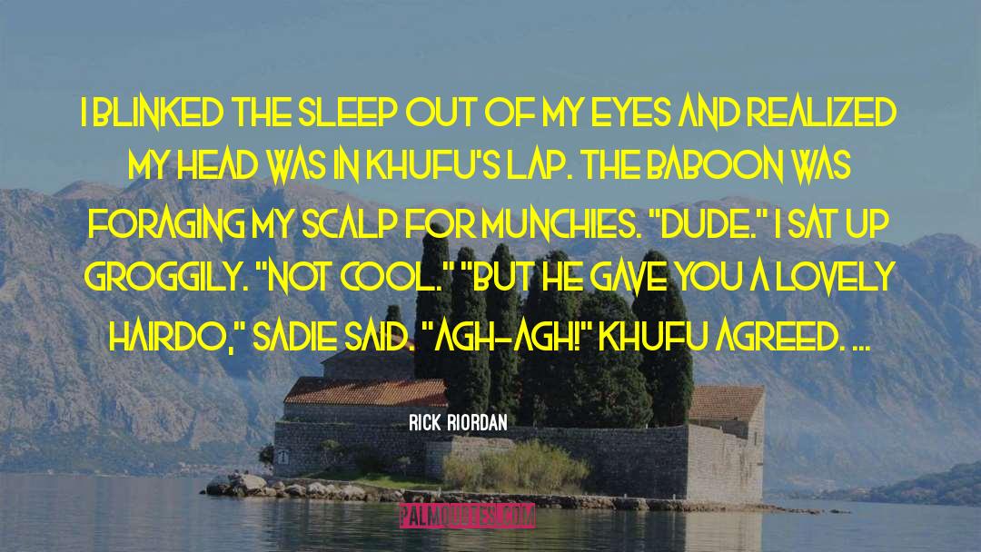 Baboons quotes by Rick Riordan