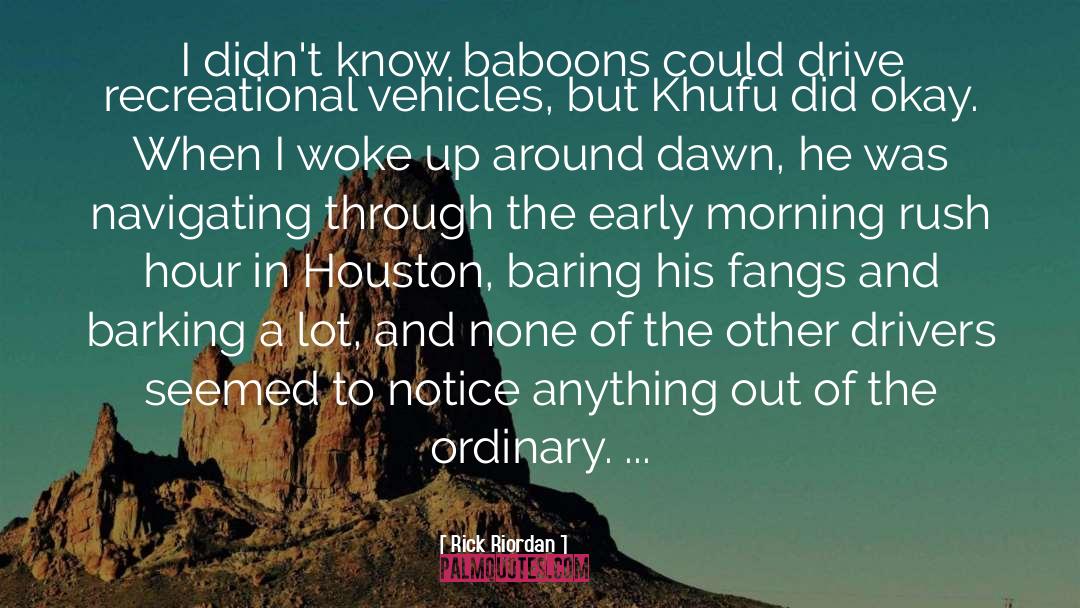 Baboons quotes by Rick Riordan