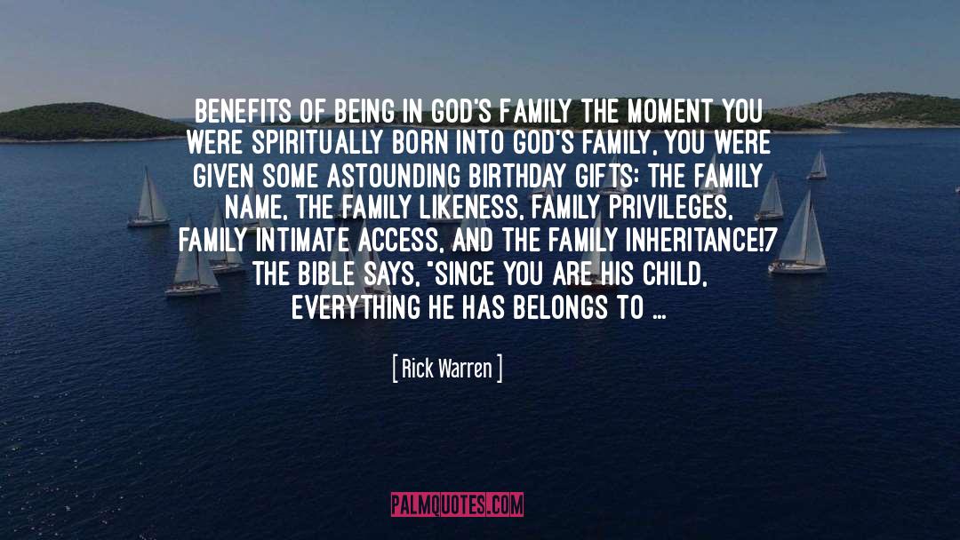 Baby Birthday Bible quotes by Rick Warren