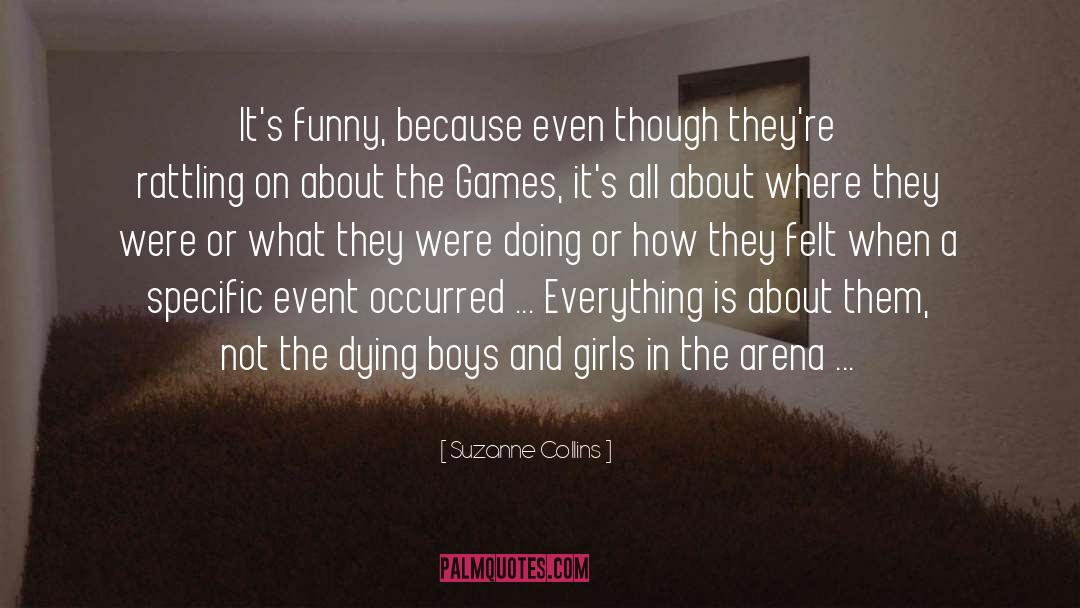 Baby Boy Dying quotes by Suzanne Collins
