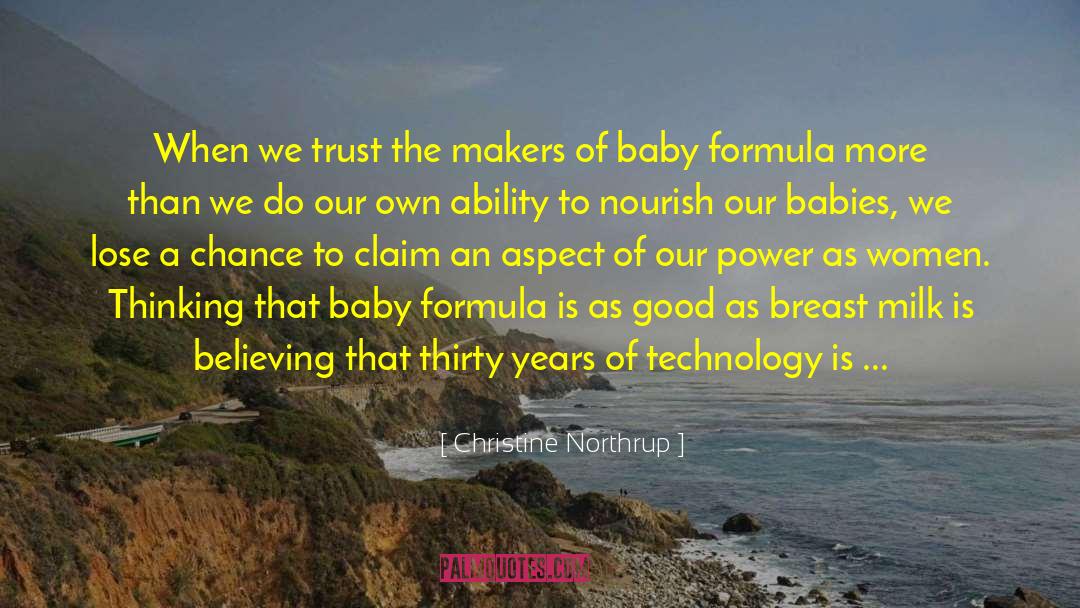 Baby Formula quotes by Christine Northrup