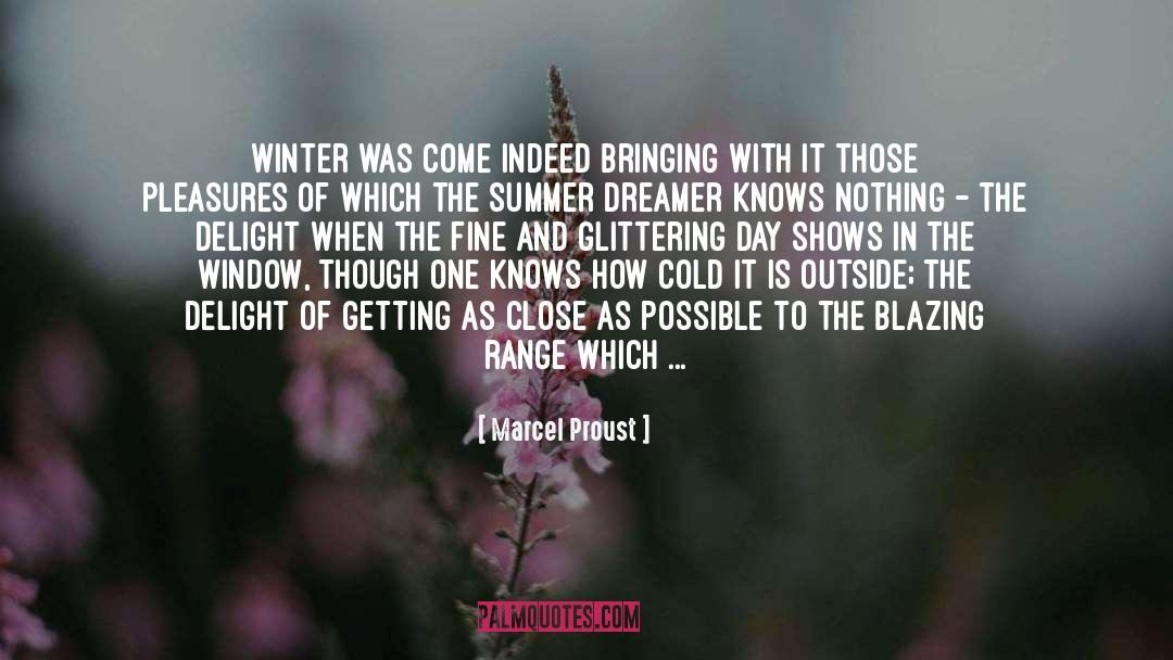 Baby Its Cold Outside quotes by Marcel Proust