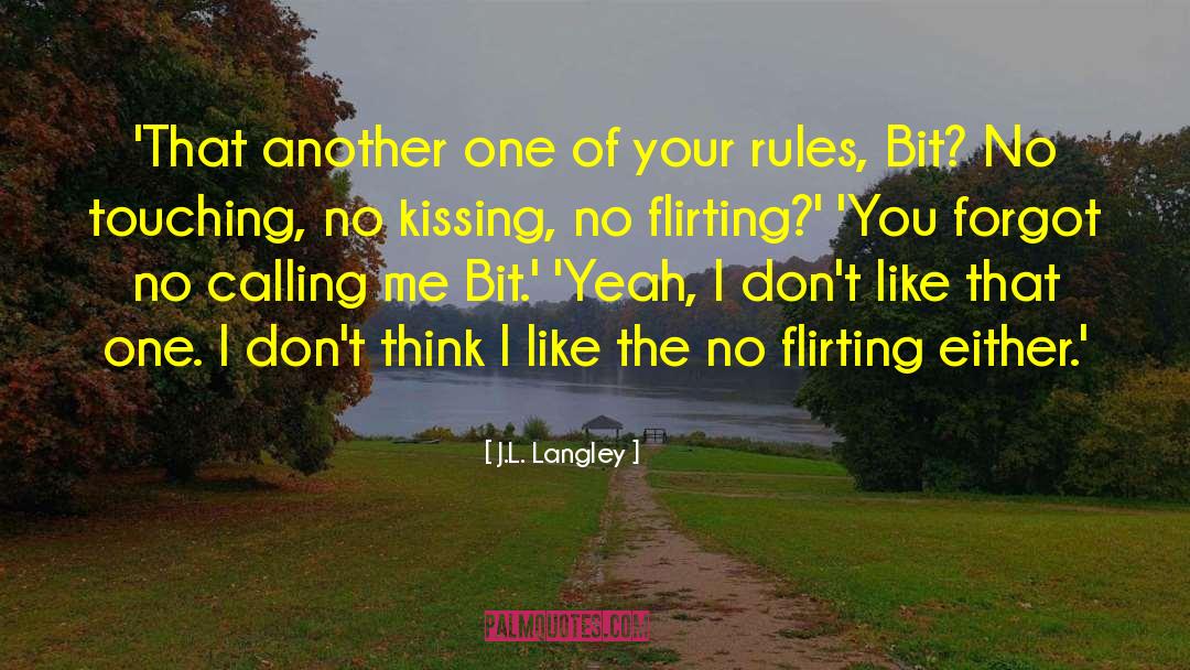 Baby Kissing quotes by J.L. Langley