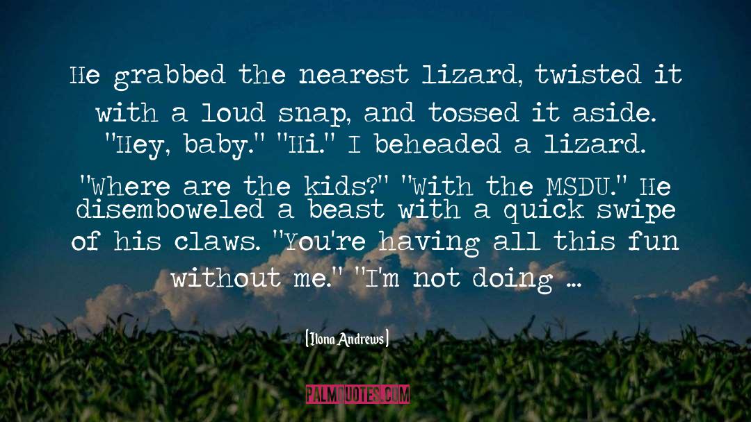 Baby quotes by Ilona Andrews