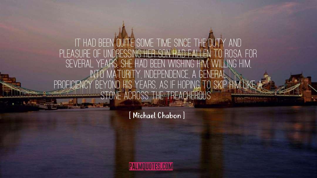 Baby Sbreath quotes by Michael Chabon