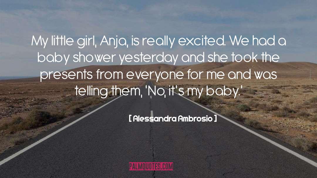 Baby Shower quotes by Alessandra Ambrosio