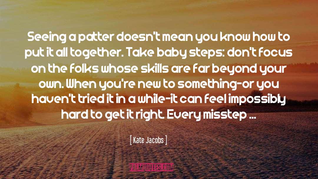 Baby Steps quotes by Kate Jacobs