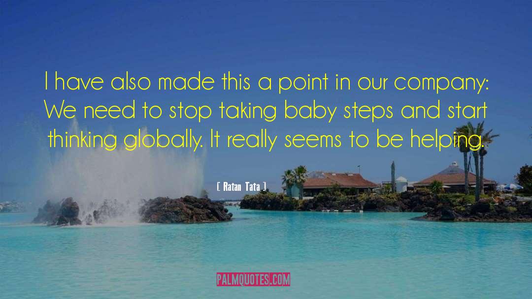 Baby Steps quotes by Ratan Tata