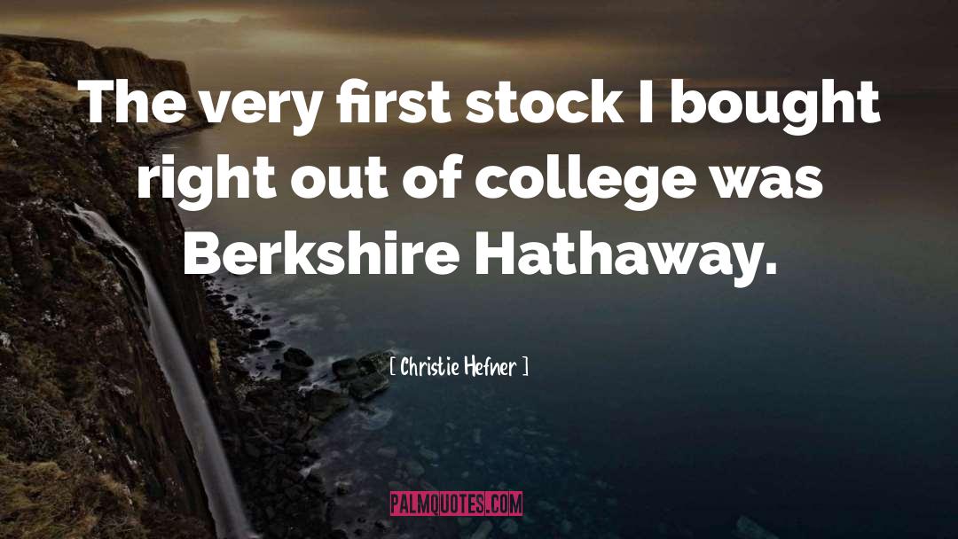 Bac Stock Price Today Quote quotes by Christie Hefner