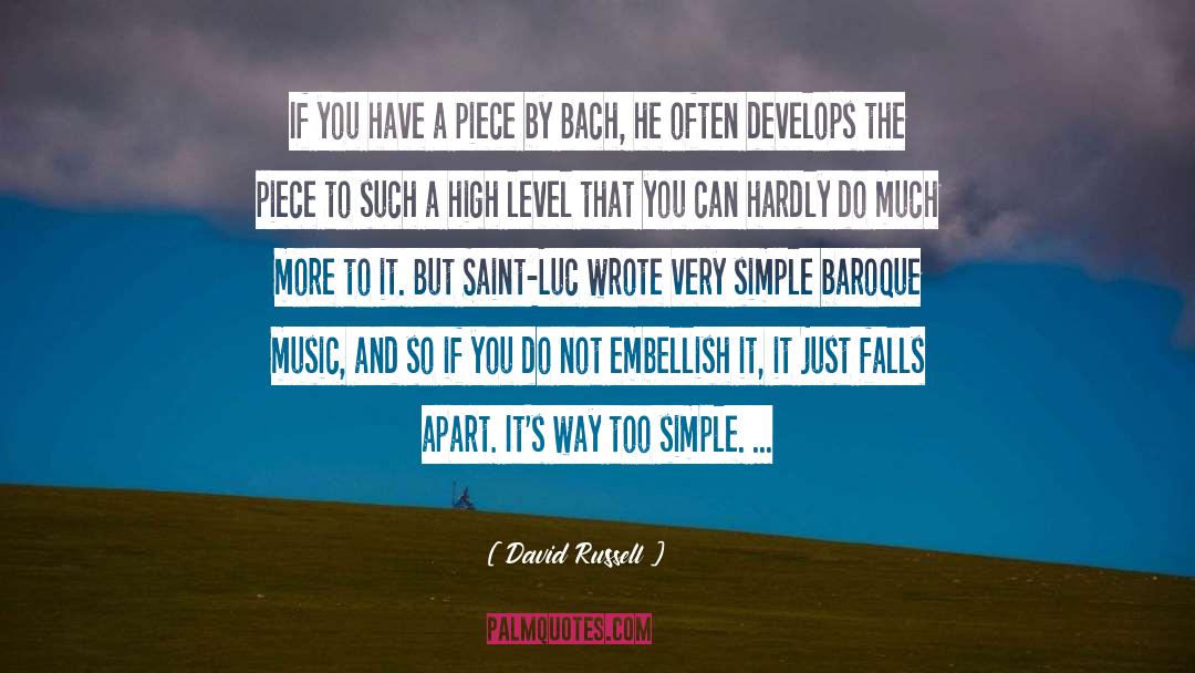 Bach quotes by David Russell