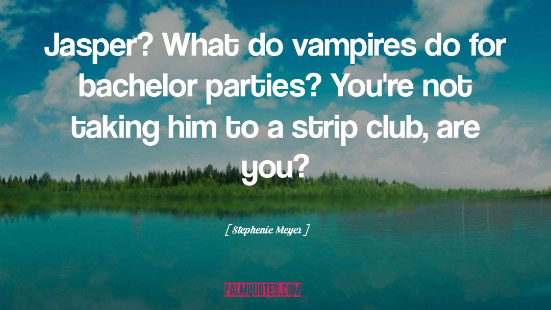 Bachelor Party quotes by Stephenie Meyer