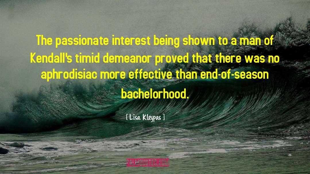 Bachelorhood quotes by Lisa Kleypas