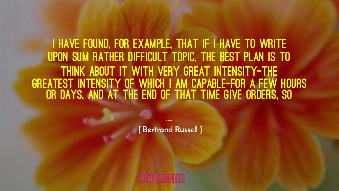 Bacik Orders quotes by Bertrand Russell