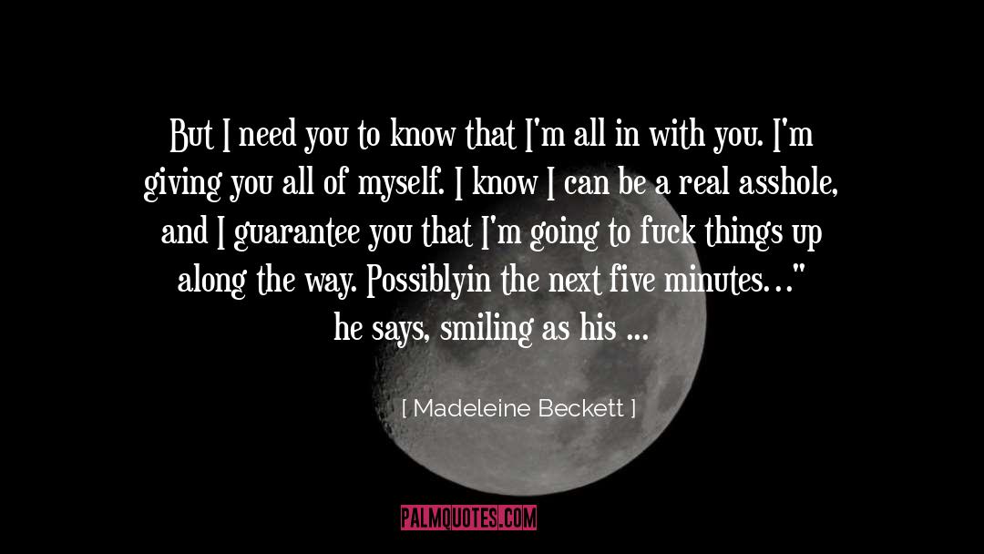 Back Against The Wall quotes by Madeleine Beckett