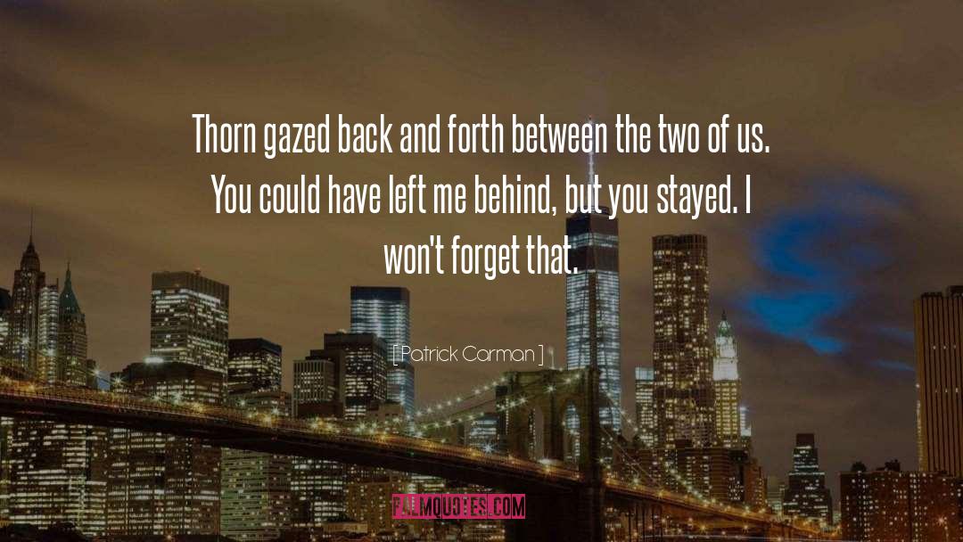 Back And Forth quotes by Patrick Carman