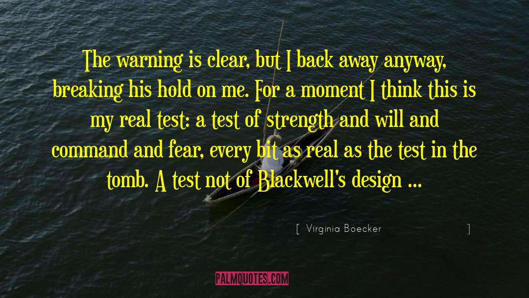 Back Away quotes by Virginia Boecker