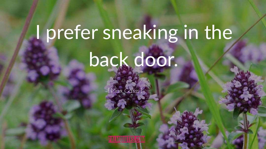 Back Doors quotes by Mark Gatiss