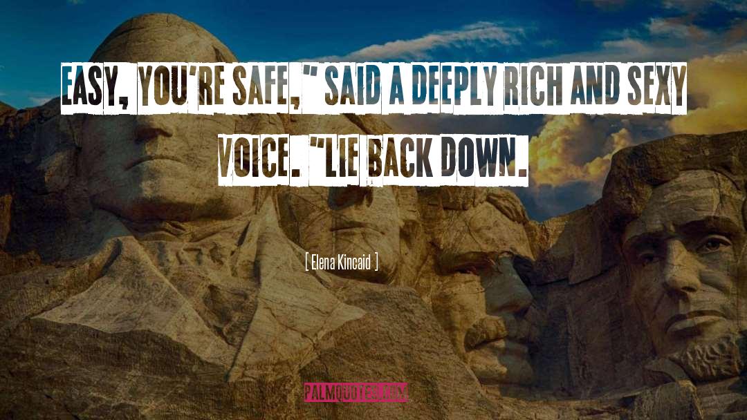 Back Down quotes by Elena Kincaid