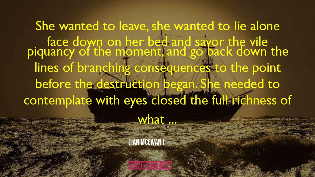 Back Down quotes by Ian McEwan