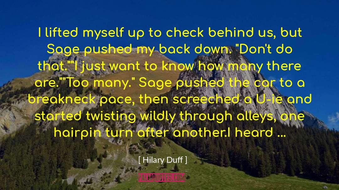 Back Down quotes by Hilary Duff