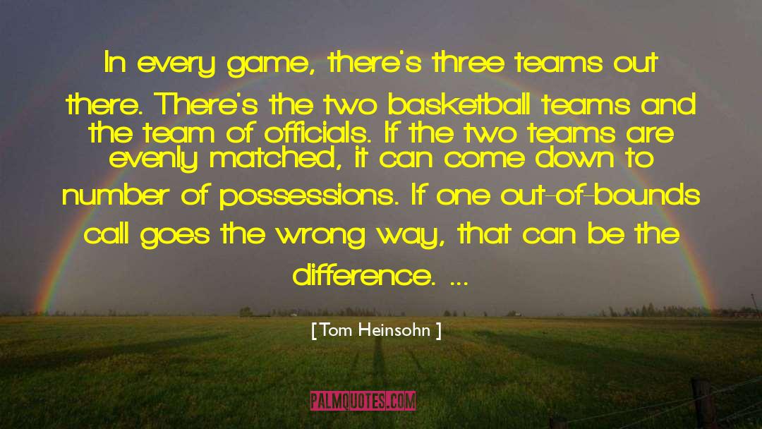 Back In The Game quotes by Tom Heinsohn