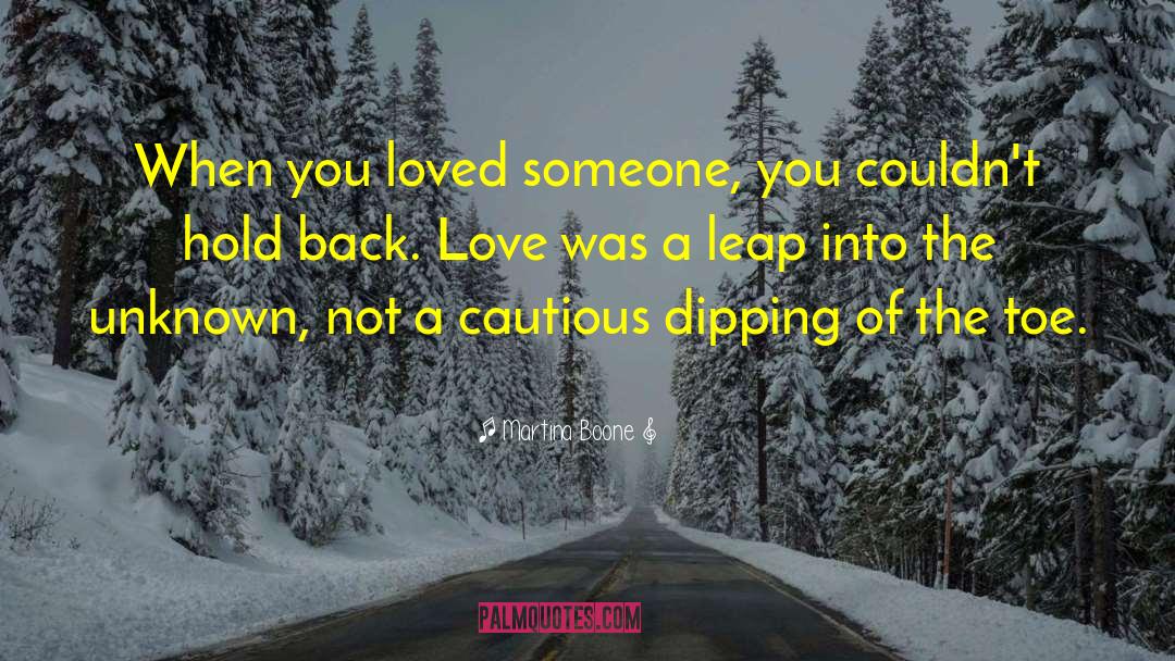 Back Love quotes by Martina Boone