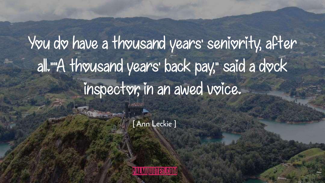 Back Pay quotes by Ann Leckie