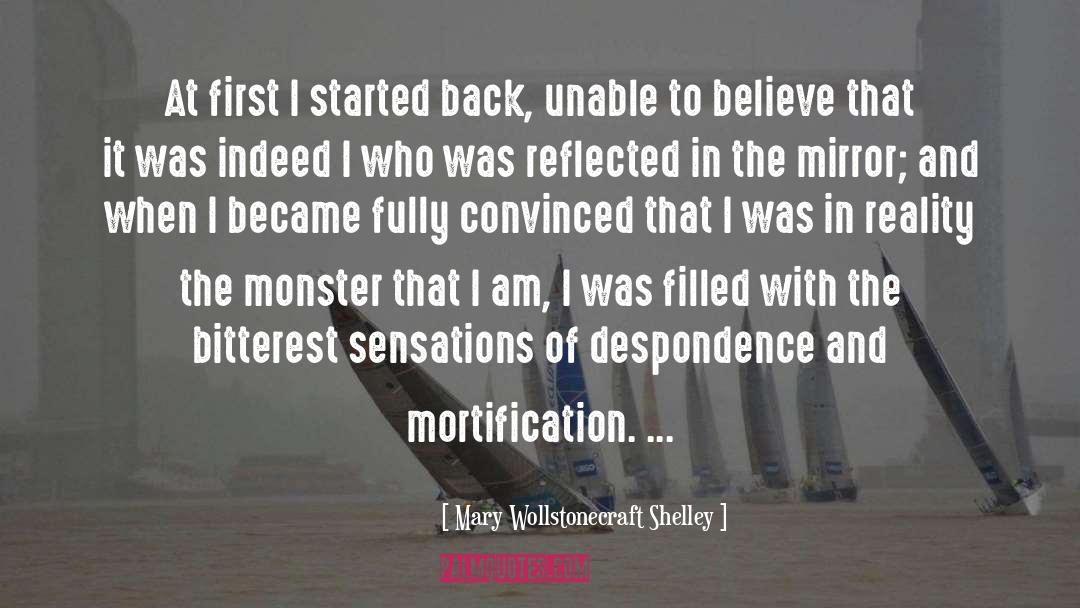 Back quotes by Mary Wollstonecraft Shelley