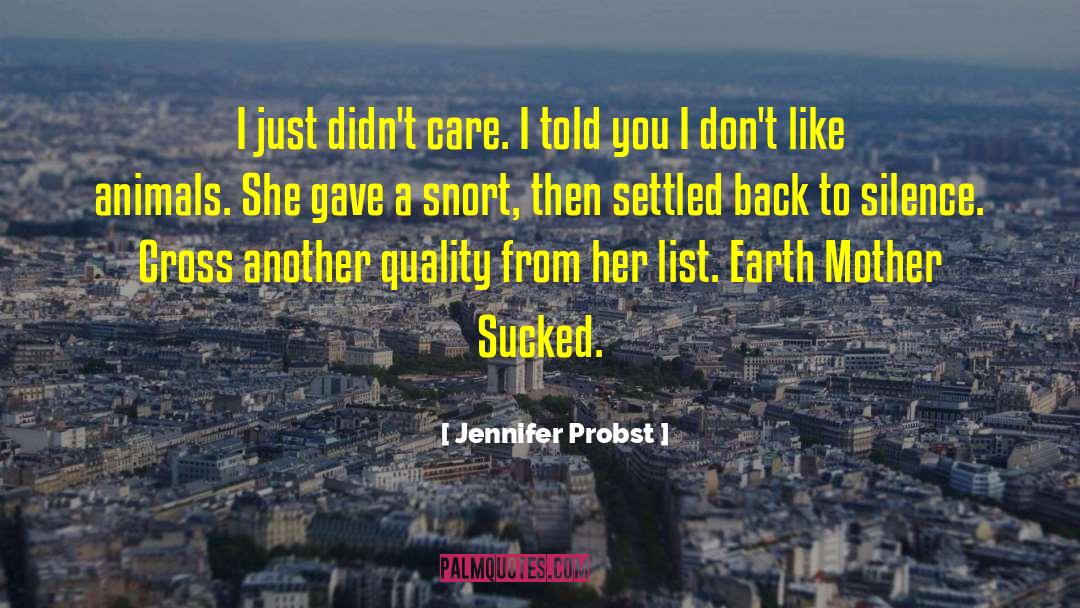 Back Stab quotes by Jennifer Probst
