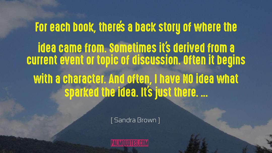 Back Story quotes by Sandra Brown