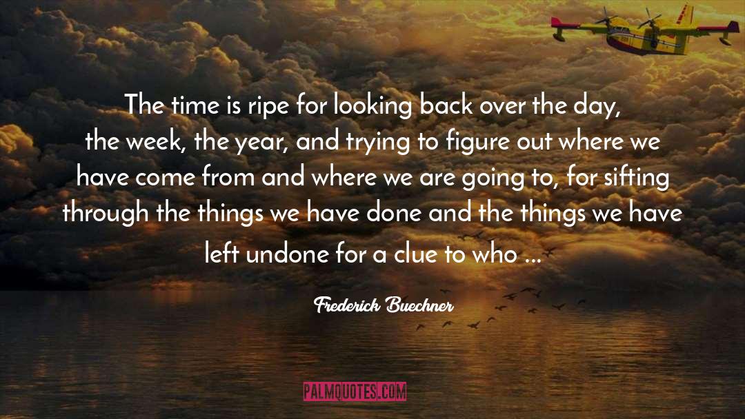 Back Through Time quotes by Frederick Buechner