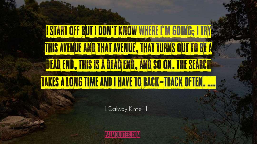 Back To Reality quotes by Galway Kinnell