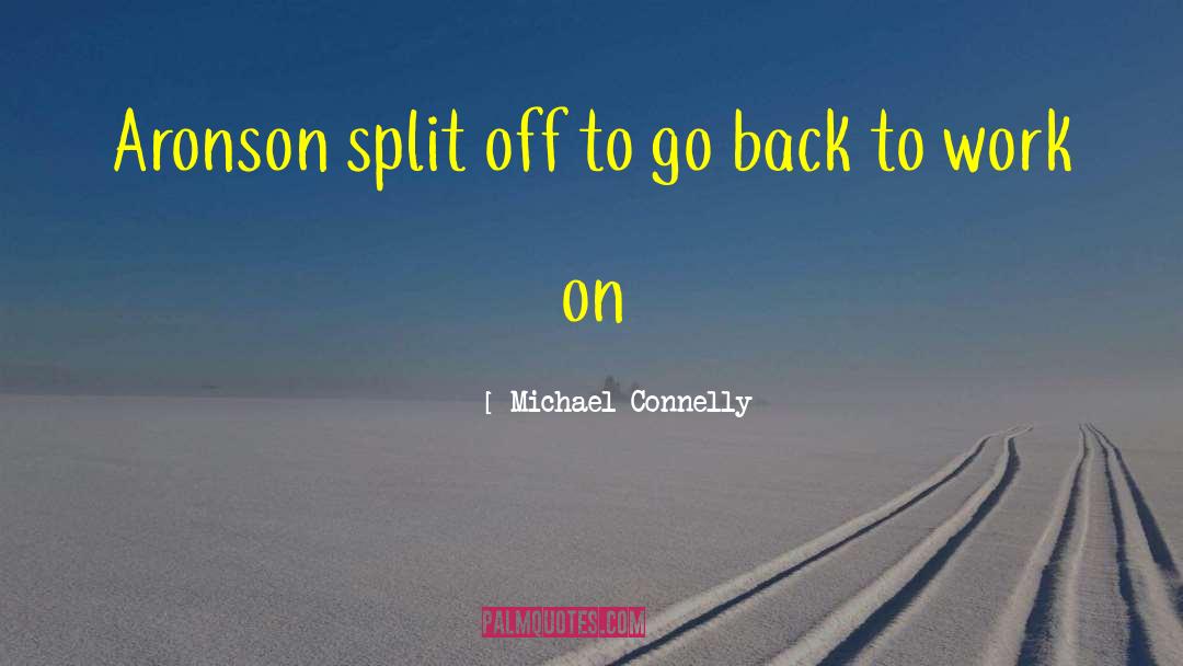 Back To Work quotes by Michael Connelly