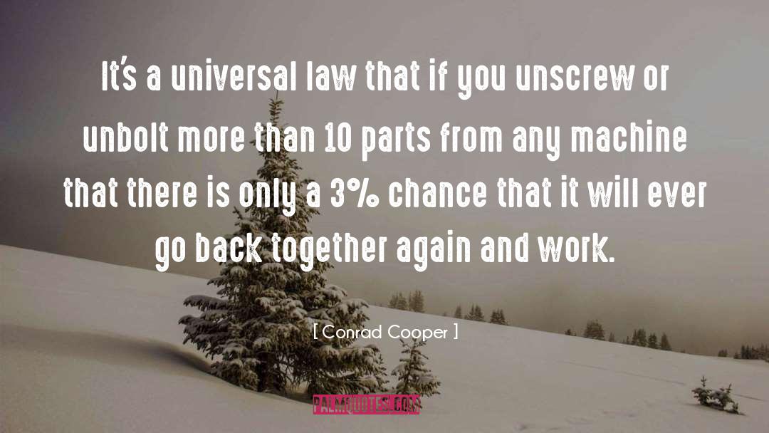Back Together Again quotes by Conrad Cooper