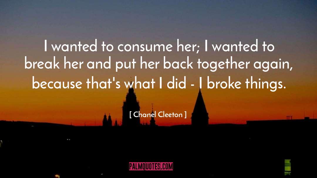 Back Together Again quotes by Chanel Cleeton