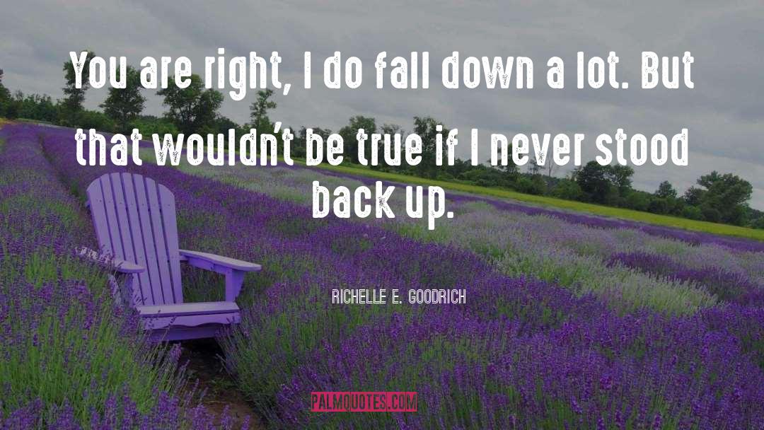 Back Up quotes by Richelle E. Goodrich