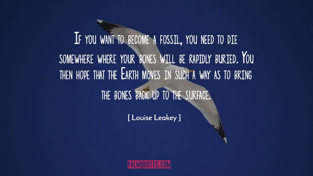 Back Up quotes by Louise Leakey